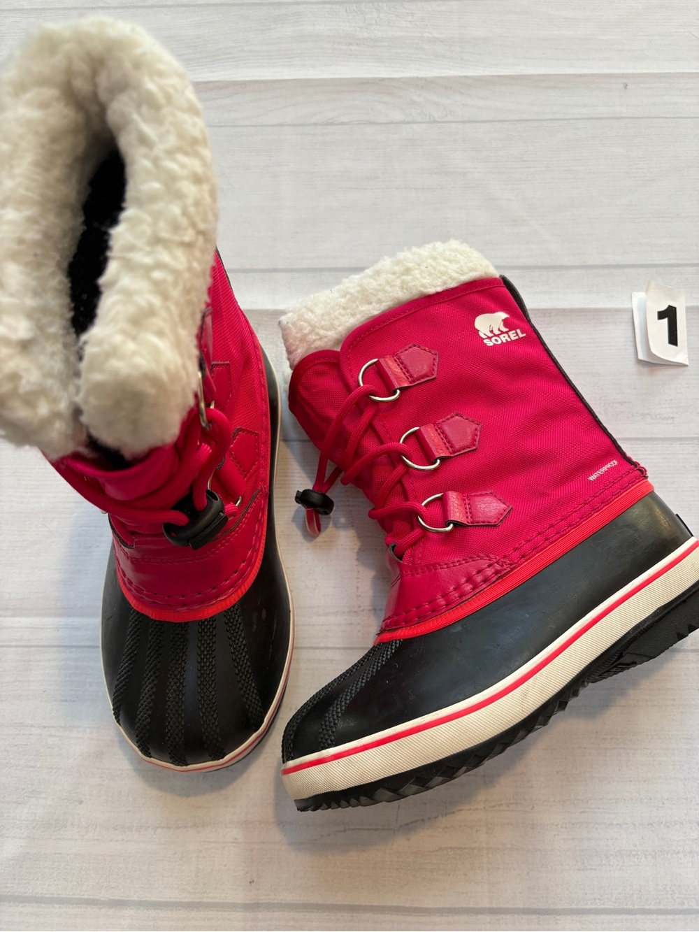 Sorel Kids Pink Faux-Fur Lined Winter Boots